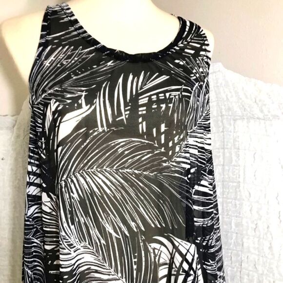 Swimsuits For All Leafs Print Swim Cover-up Dress Size 14/16 - Picture 7 of 7